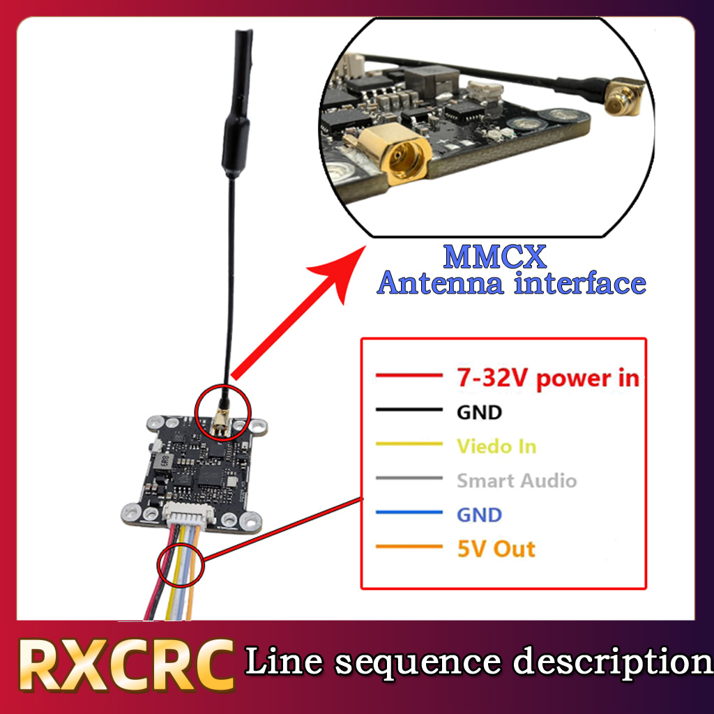 RXCRC 5.8G Module 48CH 1.6W VT - Fpv Drone Camera recension och pris